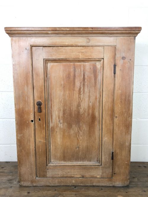 fig 1. Antique Pine Single Door Cupboard