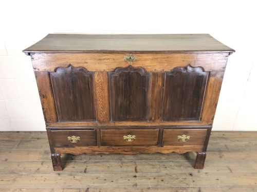 Antique 19th Century Oak Mule Chest