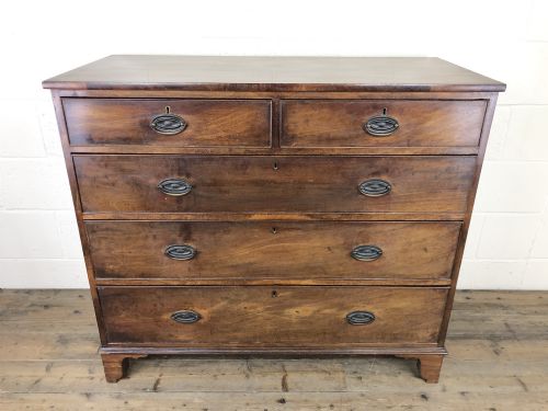 fig 1. Antique 19th Century Mahogany Chest of Drawers