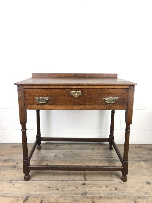 Antique 19th Century Oak Lowboy Side Table