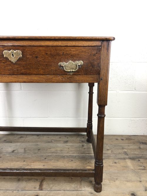fig 2. Antique 19th Century Oak Lowboy Side Table