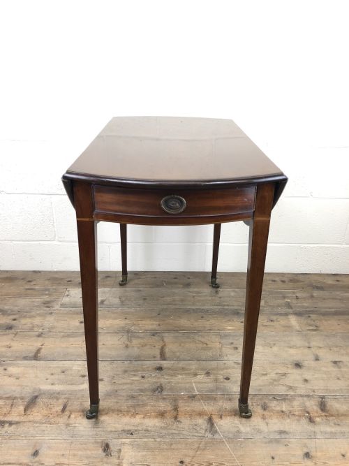 Georgian Inlaid Mahogany Drop Leaf Table