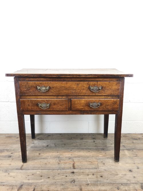Early 19th Century Oak Lowboy Side Table