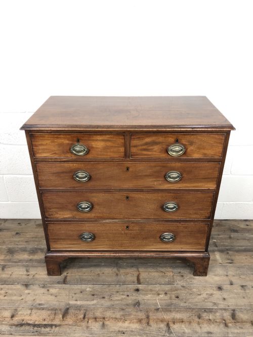 fig 1. Antique George III Mahogany Chest of Drawers