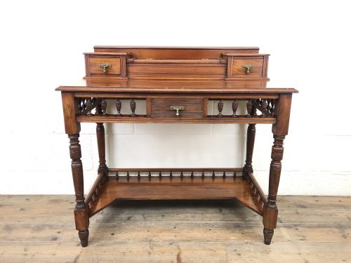 fig 1. Antique Edwardian Mahogany Desk