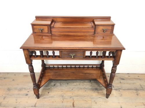 fig 2. Antique Edwardian Mahogany Desk