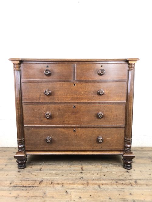 Large Antique Oak Chest of Drawers