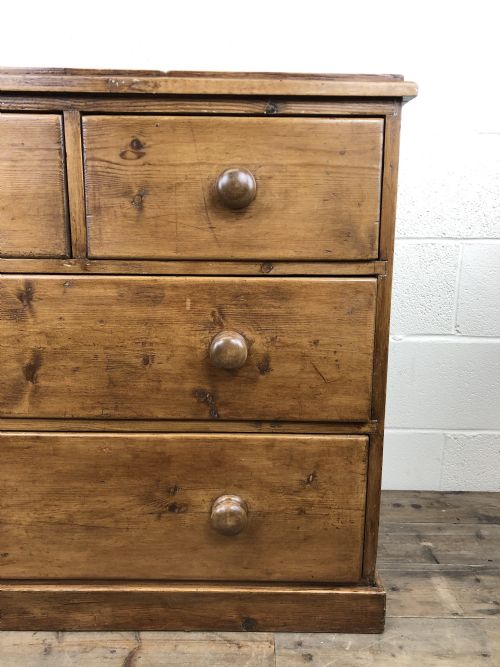 fig 1. Victorian Antique Pine Chest of Drawers