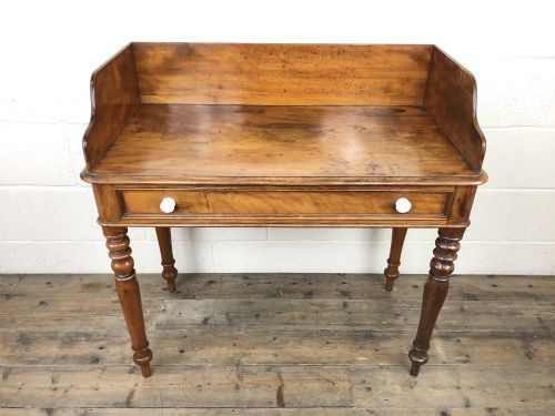 fig 1. Antique Victorian Mahogany Washstand