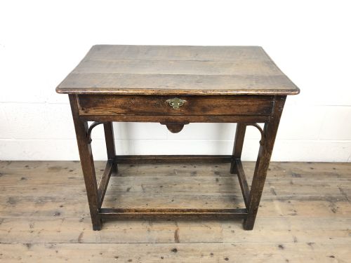 fig 1. 18th Century Oak Side Table
