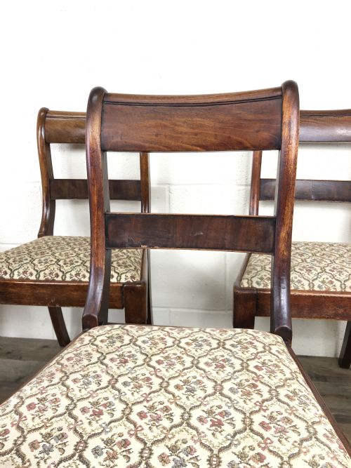 fig 2. Set of Six 19th Century Mahogany Dining Chairs