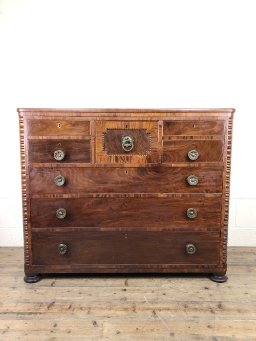 Unusual Victorian Mahogany Chest of Drawers