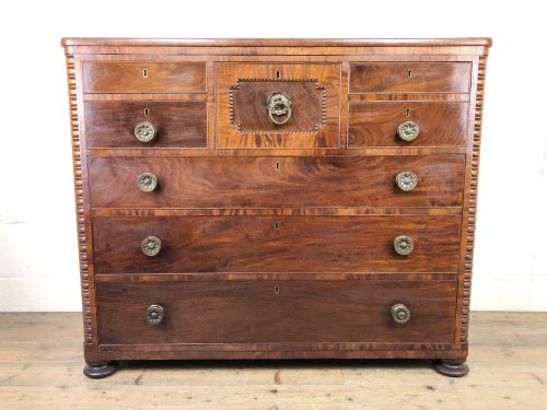 fig 1. Unusual Victorian Mahogany Chest of Drawers