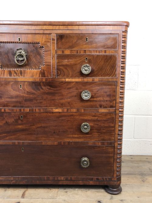 fig 2. Unusual Victorian Mahogany Chest of Drawers