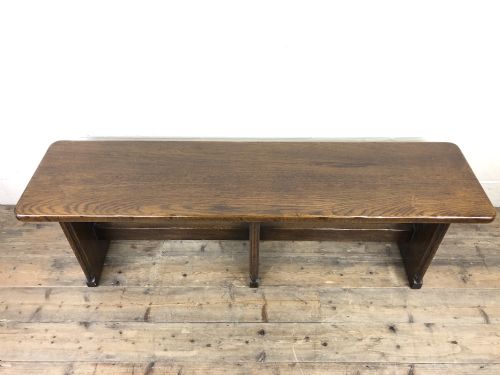 fig 1. Arts & Crafts Style Oak Bench