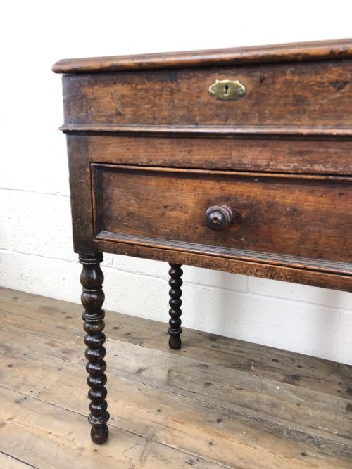 fig 2. Early 19th Century Oak Box on Stand