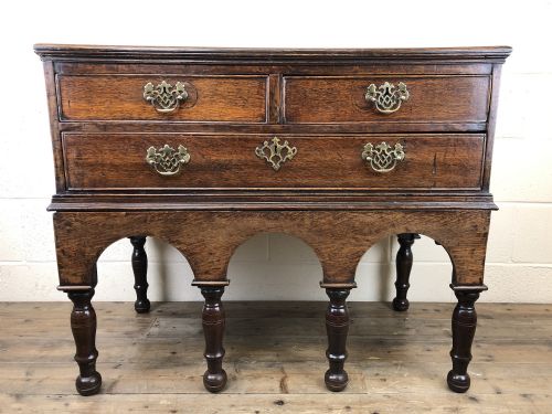 Georgian Oak Chest on Stand
