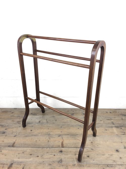 Antique Mahogany Towel Rail