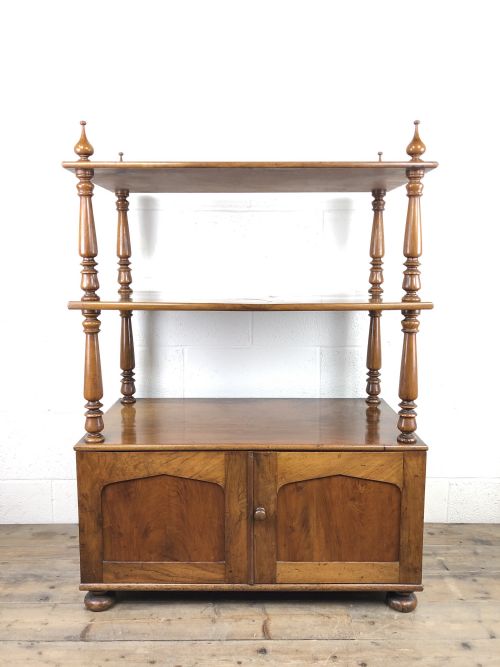 19th Century Mahogany Buffet with Cupboard Base