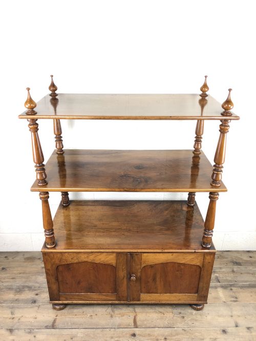fig 1. 19th Century Mahogany Buffet with Cupboard Base