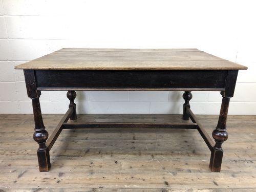Victorian Oak Farmhouse Table