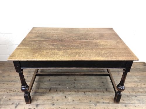 fig 1. Victorian Oak Farmhouse Table 