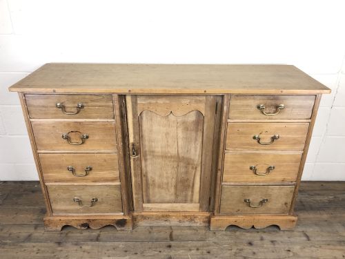 fig 1. Victorian Antique Pine Sideboard with Drawers 