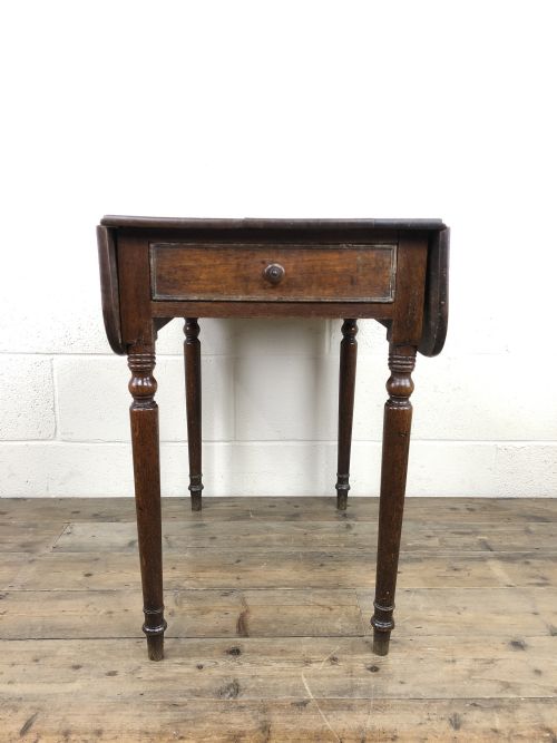fig 1. Small Victorian Welsh Oak Pembroke Table