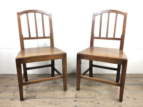 fig 1. Pair of 19th Century Oak Farmhouse Chairs