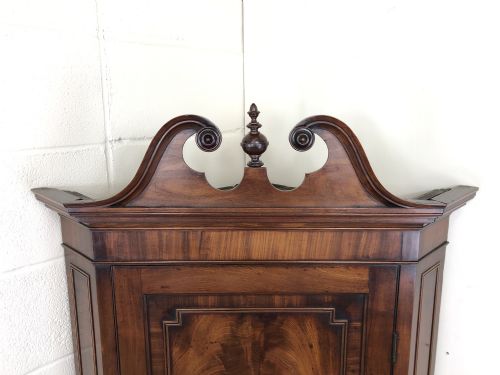fig 2. George III Mahogany Hanging Corner Cupboard