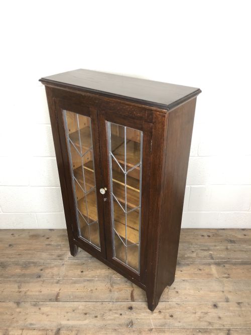 Early 20th Century Antique Glazed Oak Cabinet