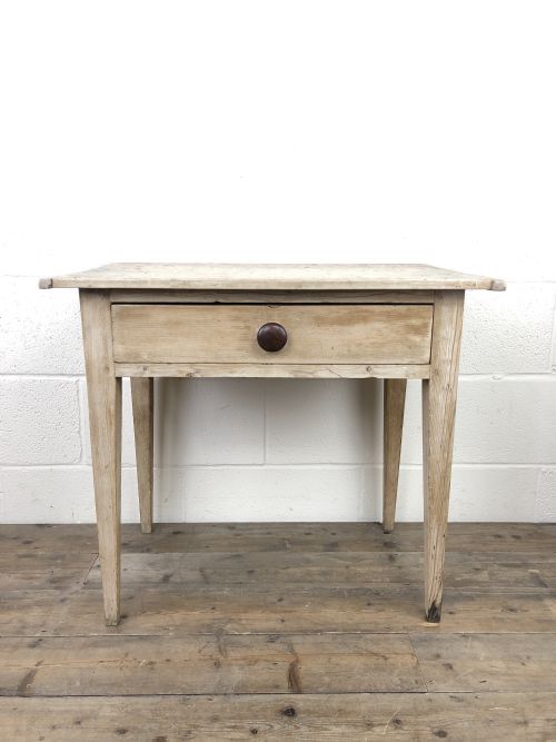 Antique Pine Single Drawer Side Table