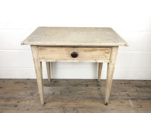 fig 1. Antique Pine Single Drawer Side Table