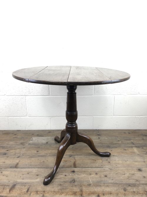 fig 1. George III Oak Tripod Table