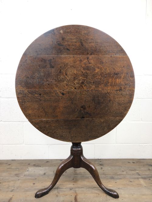 fig 2. George III Oak Tripod Table