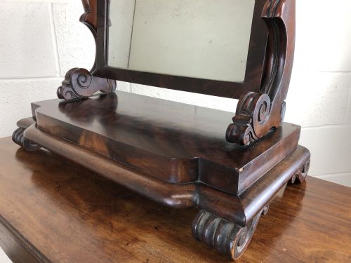 fig 1. Victorian Mahogany Dressing Table Swing Mirror