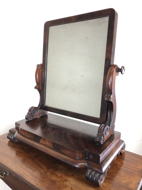 Victorian Mahogany Dressing Table Swing Mirror