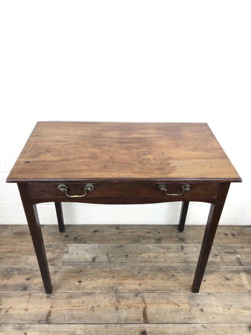 Georgian Mahogany Single Drawer Side Table