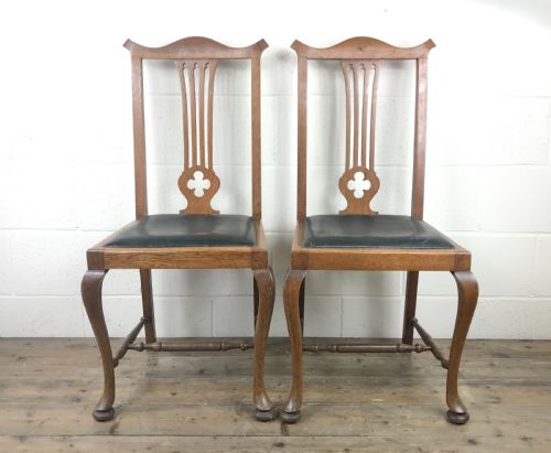 Pair of Antique Arts & Crafts Style Chairs