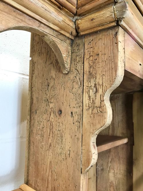 fig 1. Unusual Victorian Antique Pine Chicken Coop Dresser