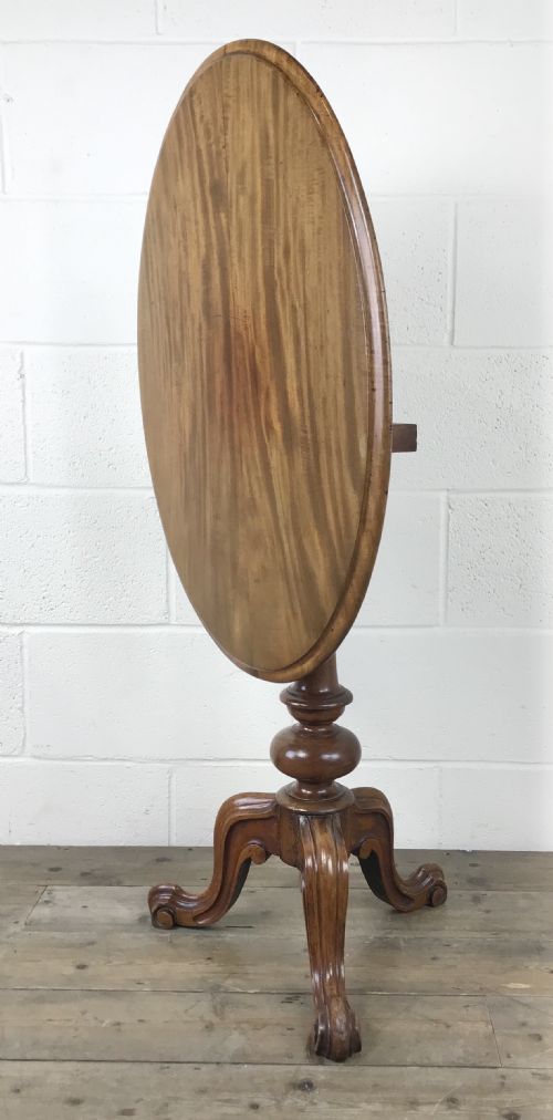 fig 1. Victorian Mahogany Oval Tilt Top Side Table