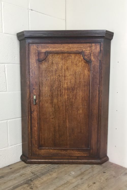 Antique 19th Century Oak Corner Cupboard