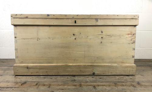 fig 1. Victorian Antique Pine Trunk