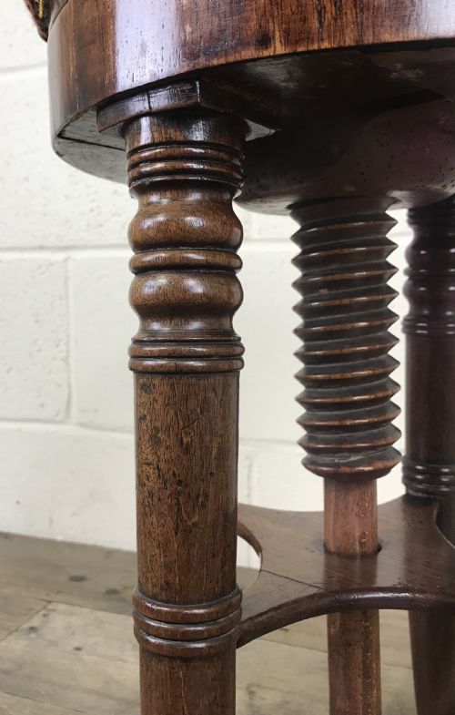fig 2. Victorian Walnut Piano Stool