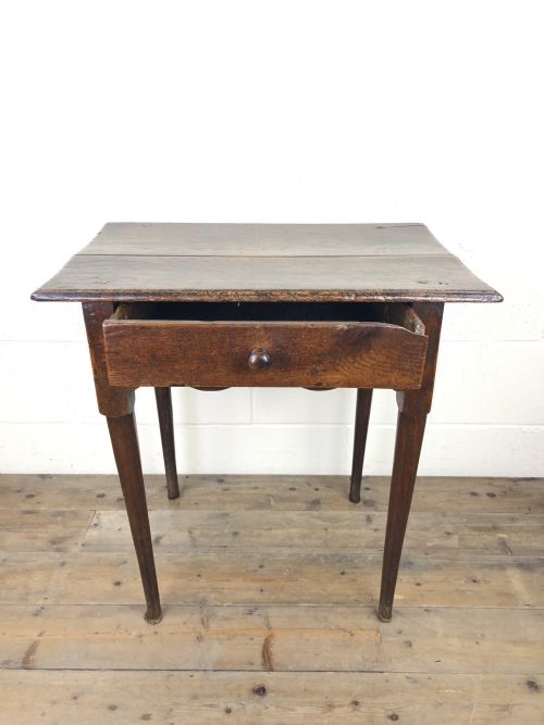 fig 2. Georgian Oak Single Drawer Side Table