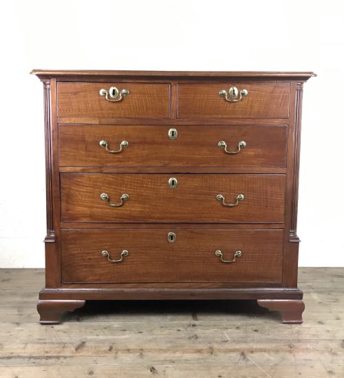 George III Walnut Chest of Drawers