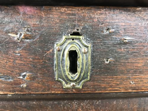 fig 2. Antique 18th Century Oak Coffer