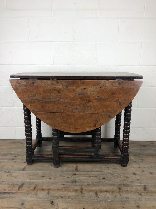 Early 18th Century Yew & Fruitwood Gate Leg Table