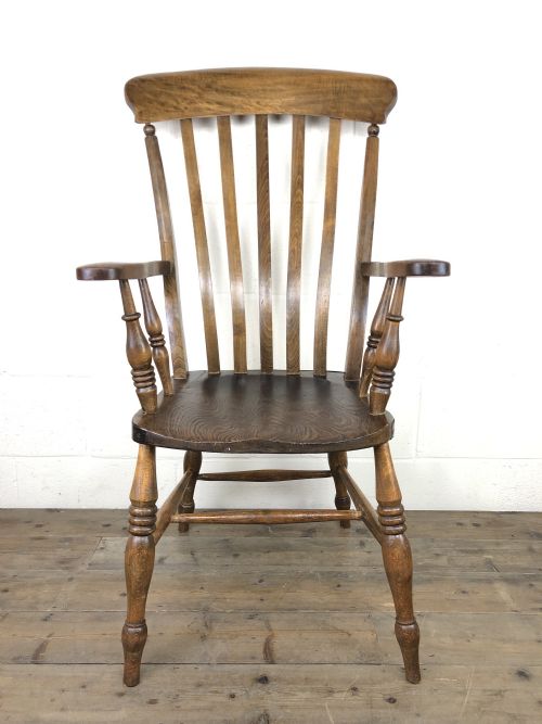 Victorian Ash and Elm Windsor Armchair