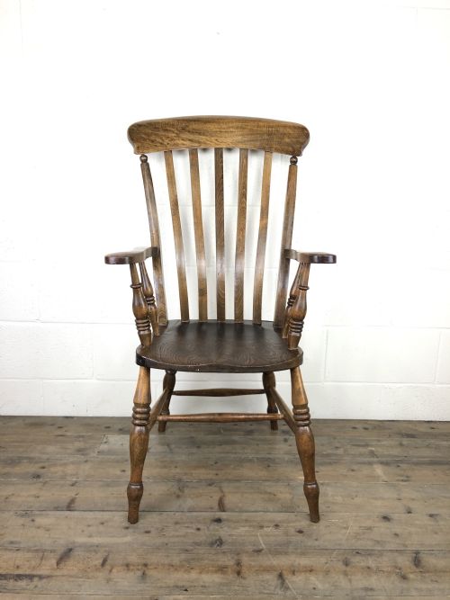 fig 1. Victorian Ash and Elm Windsor Armchair